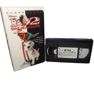 DISNEY 102 DALMATIANS Glen Close vintage VHS in plastic clamshell original case